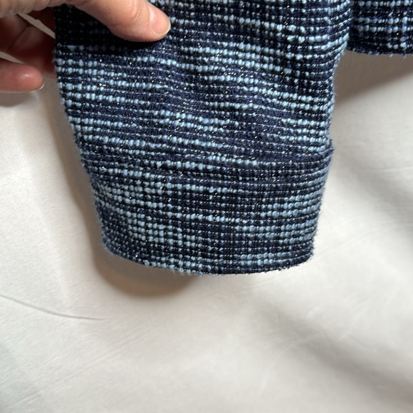 Jaclyn Smith‎ Blazer, Knit Jacket, Blue with Shimmer, NWT in Size L - Picture 8 of 15